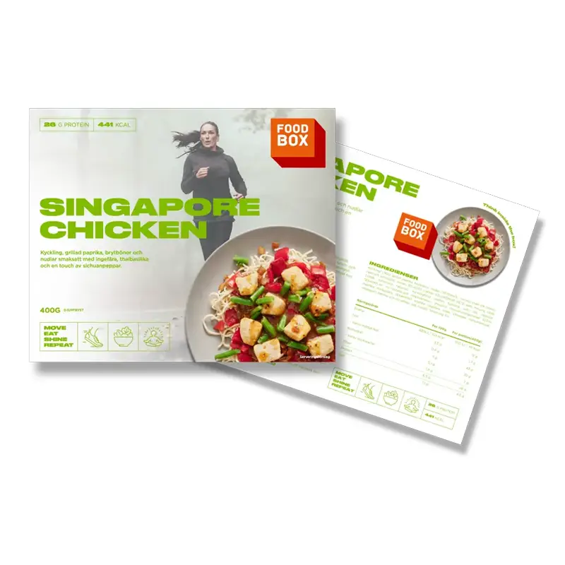 Singapore Chicken 6 x 400 g från Foodbox | #5250 | Färdiglagade måltider