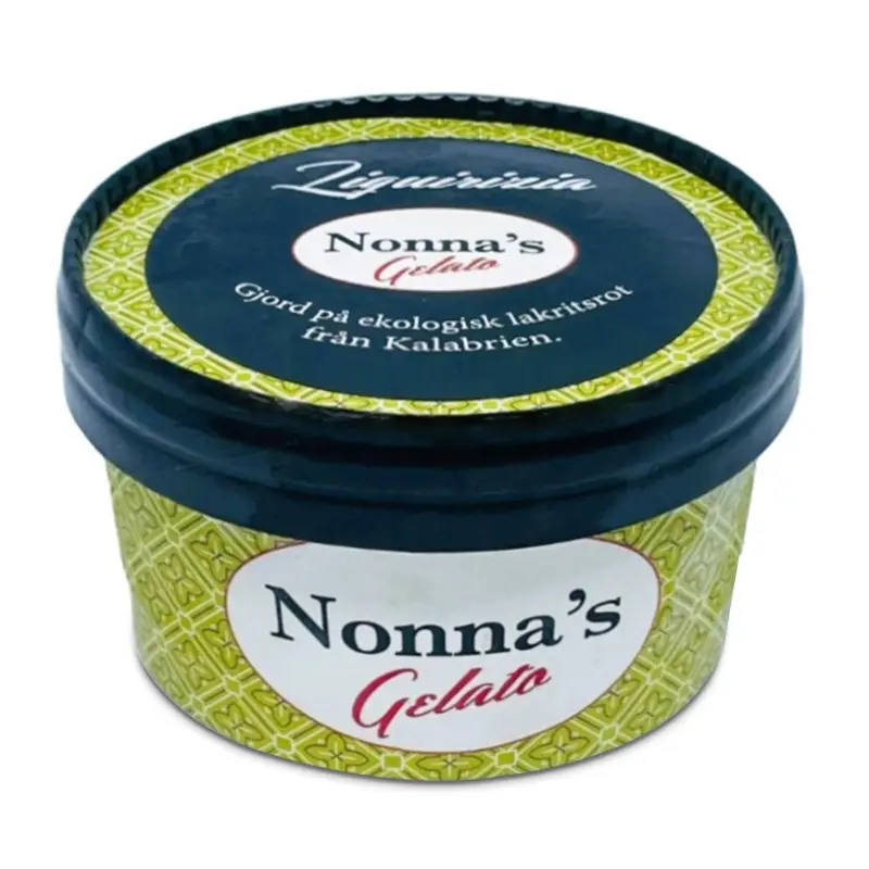 Lakrits Glass Portionsbägare 16 x 150 ml från Nonnas Gelato | #300513 | Pinnglass