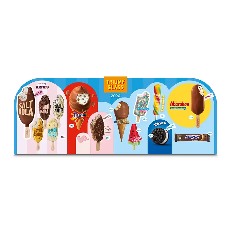 Toppskylt 1100 Fullsortiment (Triumf glass) 1 x 1 st från Triumf Glass | #1100 | Skyltar & Märkning