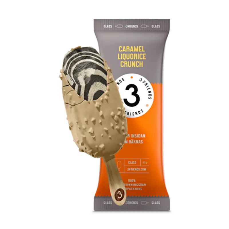 Caramel Liqourice Crunch Pinnglass 24 x 110 ml från 3 FRIENDS | #286 | Pinnglass