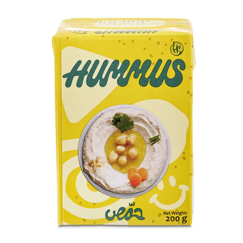 Hummus Färdig i Tetrapak 24 x 200 g från Hummusson | #1002 | Måltids komponenter