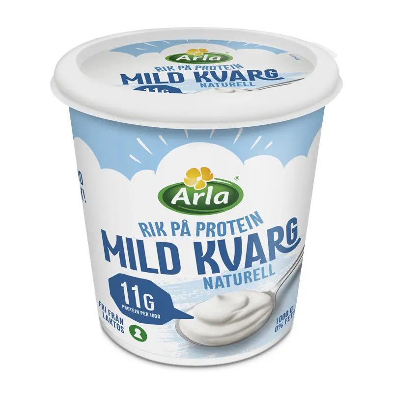 Mild Kvarg Naturell 0,2% 6 x 1 kg från Arla | #588411 | Kvarg
