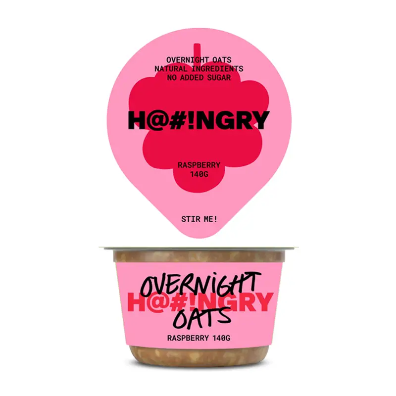 Oats Raspberry 6 x 140 g från Hangry People | #010 | Gröt