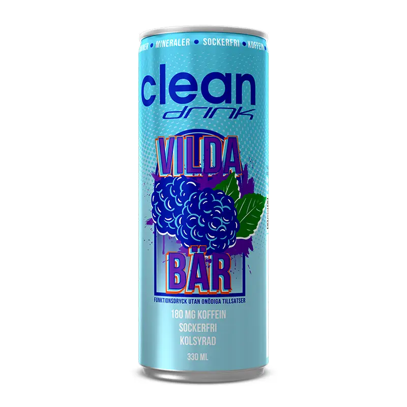 Vilda Bär 24 x 33 cl från Clean Drink | #58900 | Energidrycker