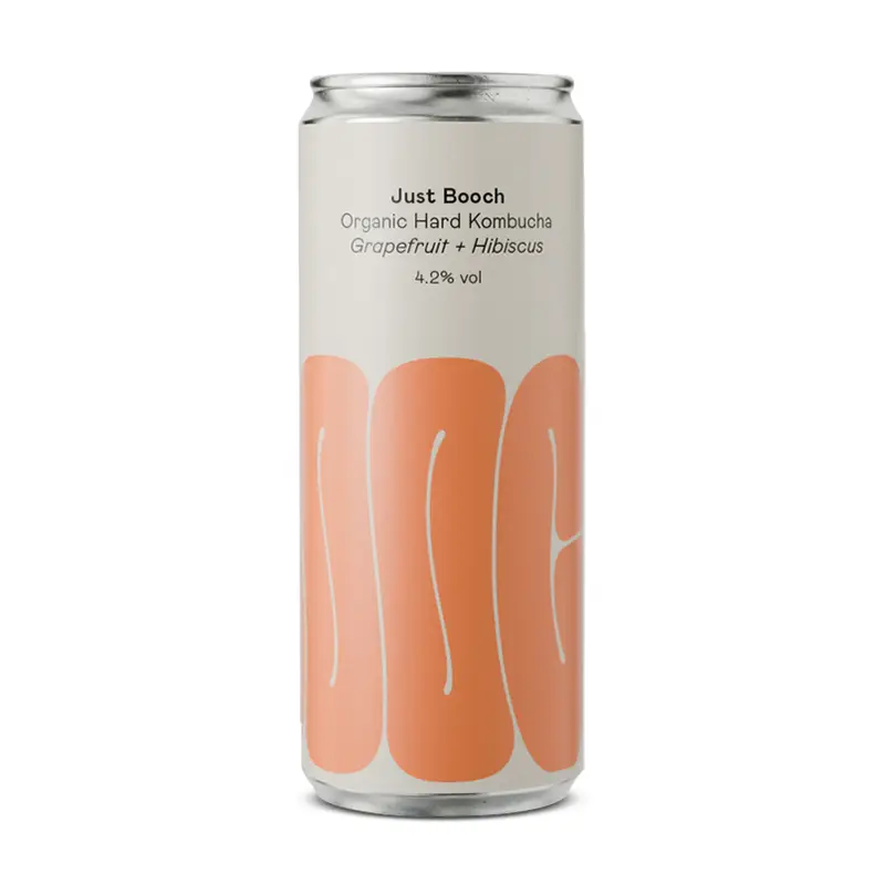 Hard Kombucha Grapefruit & Hibiscus 4.2% 24 x 33 cl från Just Booch | #JBGH04233C1 | Drink & Mocktail