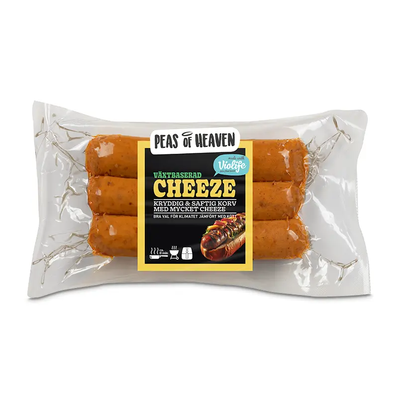 Cheeze Vegokorv 10 x 210 g från Peas of Heaven | #59013 | Korv