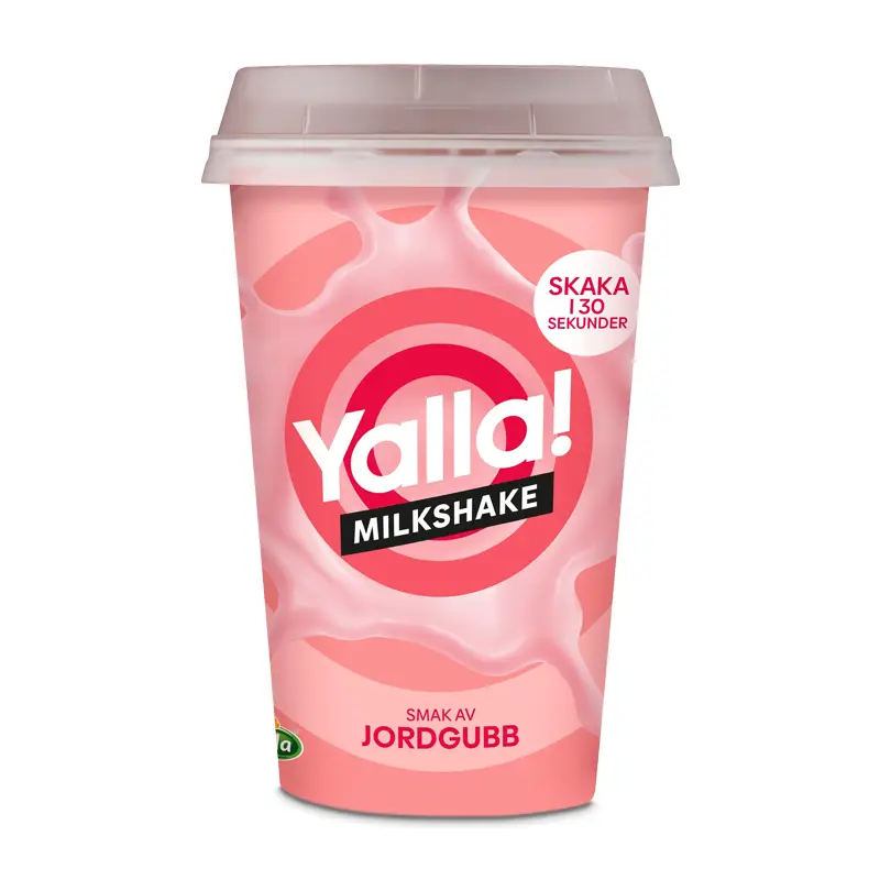 Milkshake Jordgubb 10 x 200 g från Yalla | #590243 | Yoghurt