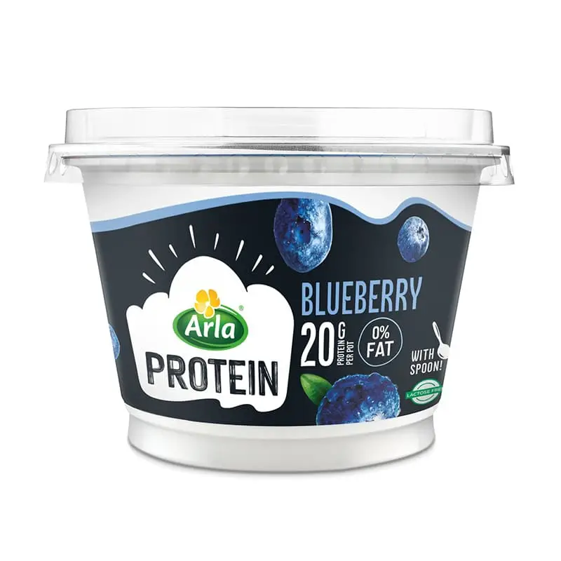 Laktosfri Proteinkvarg Blåbär 6 x 200 g från Arla | #595817 | Kvarg