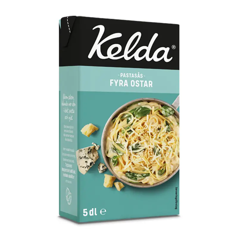Pastasås Fyra Ostar 10 x 5 dl från Kelda | #599139 | Sås