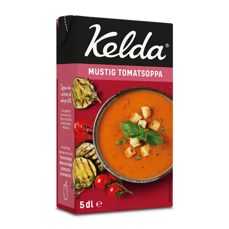 Mustig Tomatsoppa 10 x 5 dl från Kelda | #599172 | Färdiglagade måltider