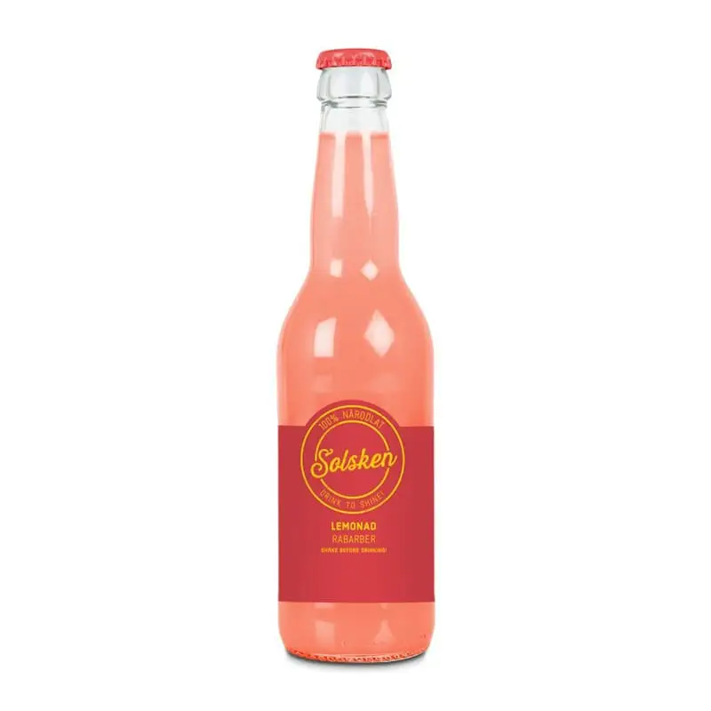 Lemonad Rabarber 20 x 33 cl från Solsken | #5 | Lemonad