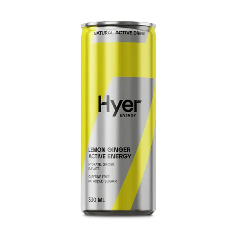 Lemon Ginger 24 x 33 cl från Hyer Energy | #6002 | Funktionsdryck