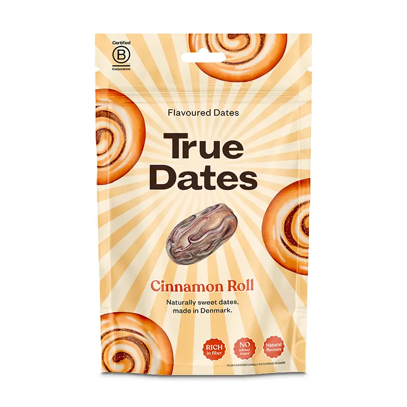 Dadlar Cinnamon Roll 12 x 100 g från True Dates | #6008 | Torkad frukt