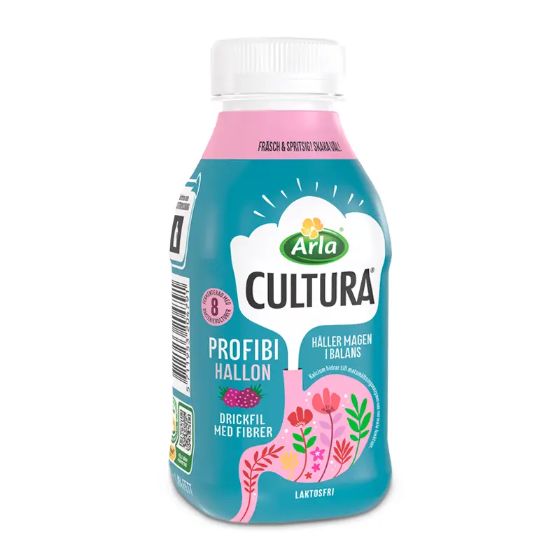 Profibi Drickfil Hallon 1,4% 6 x 33 cl från Arla Cultura | #608616 | Filmjölk