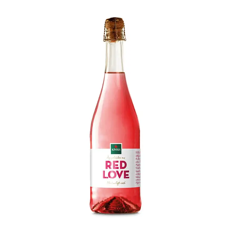 Äppelcider Red Love 8 x 75 cl från Kiviks Musteri | #60998 | Cider