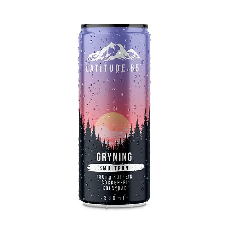 Gryning 24 x 33 cl från Latitude65 | #1504 | Energidrycker