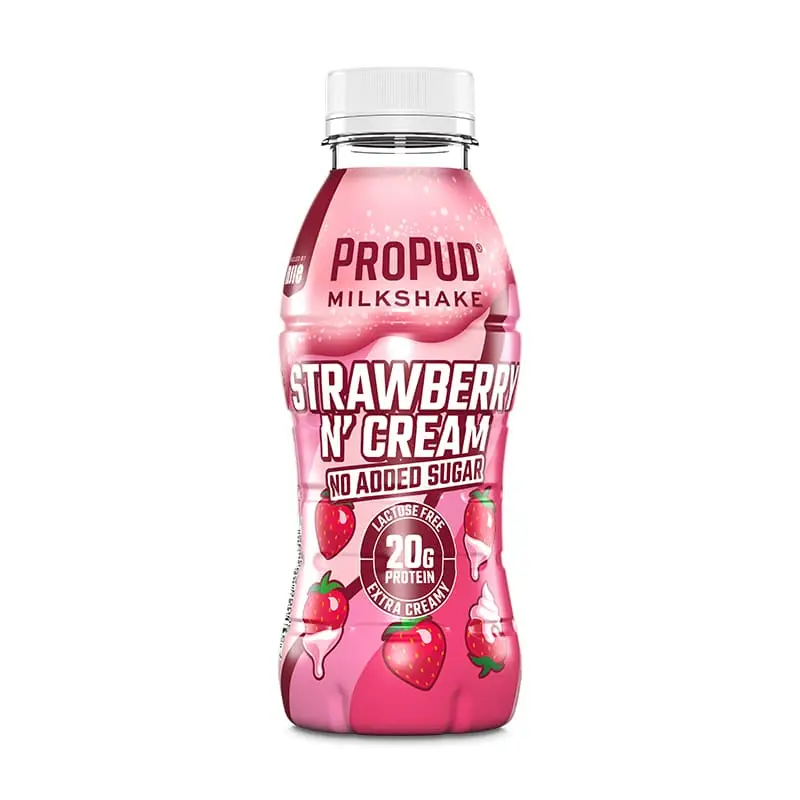 Protein Milkshake Strawberry 8 x 330 ml från ProPud | #1235 | Proteinshakes