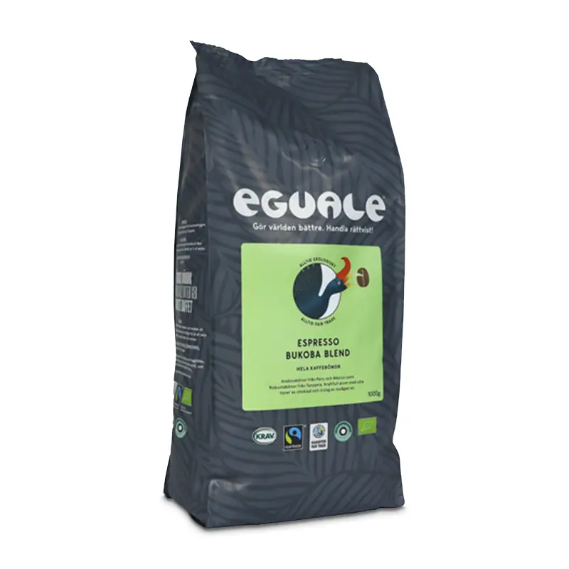 Espresso Bukoba Blend Hela Bönor 4 x 1000 g från Eguale | #6203 | Kaffe