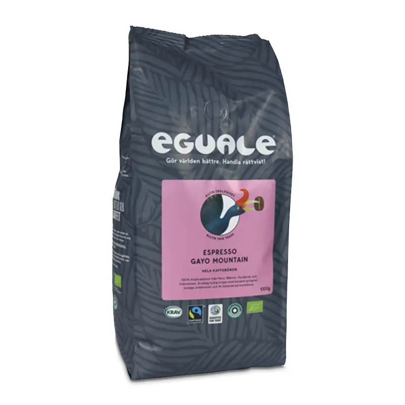 Espresso Gayo Mountain Hela Bönor 4 x 1000 g från Eguale | #6206 | Kaffe