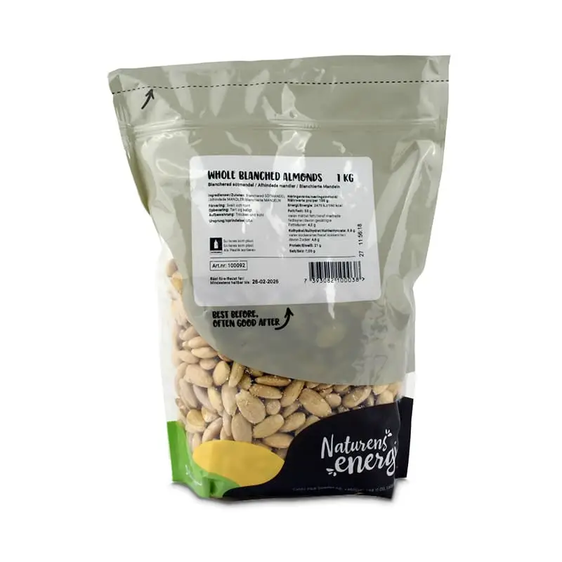 Mandlar Hela Skalade  1 x 1 kg från Orkidé | #100092 | Nötter