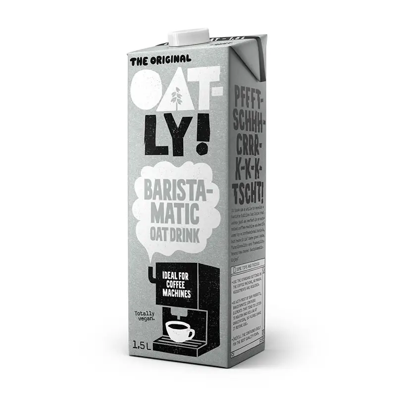 Havredryck Oatly Baristamatic 6 x 1.5 l från Oatly | #62345 | Växtbaserad mjölkdryck