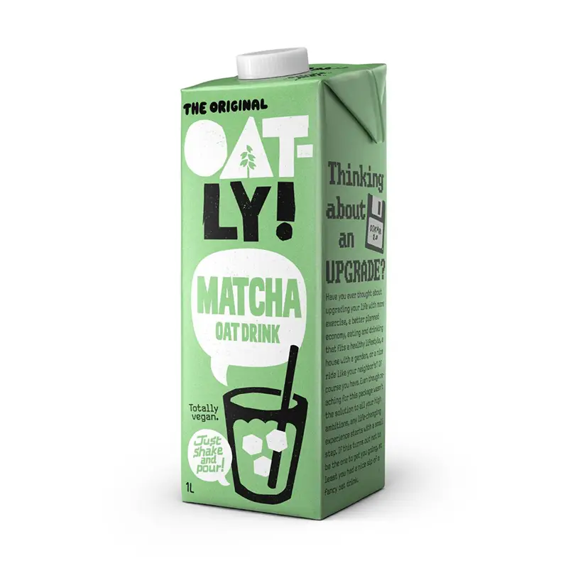 Havredryck Matcha 6 x 1 l från Oatly | #62376 | Växtbaserad mjölkdryck