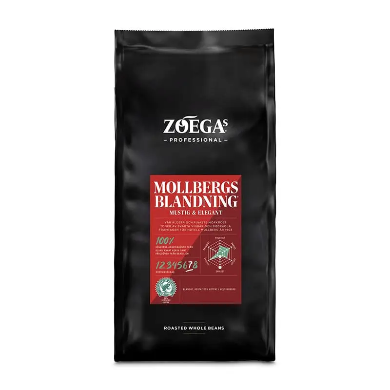 Mollbergs Blandning Kaffebönor 8 x 750 g från Zoegas | #12131280 | Kaffe