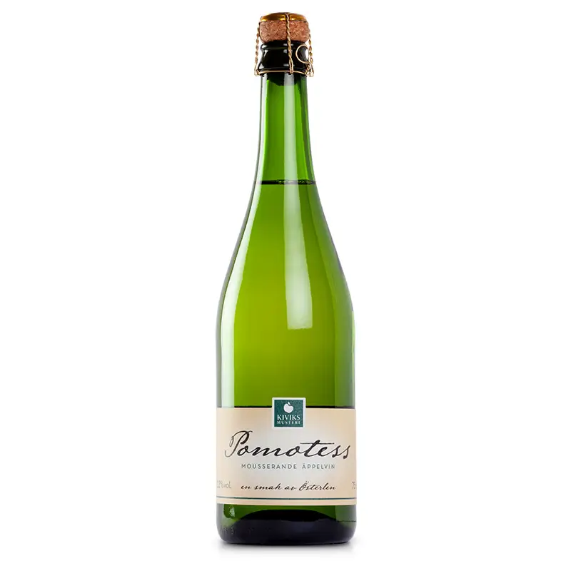 Mousserande Äppelvin Pomotess 2.2% 8 x 75 cl från Kiviks Musteri | #63015 | Vin