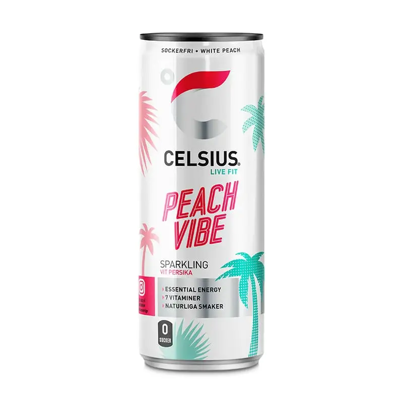 Peach Vibe 24 x 35.5 cl från Celsius | #85 | Energidrycker
