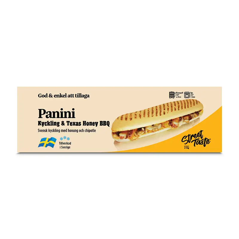 Panini Kyckling 12 x 215 g från StreetTaste | #301 | Smörgåsar färdiga