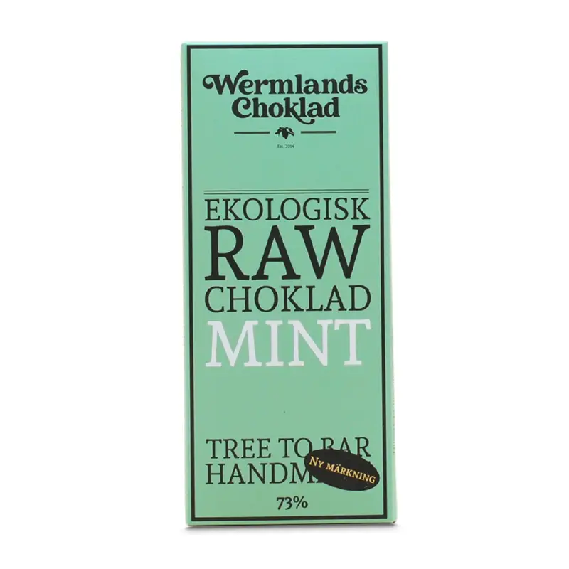 Mint Nibs 10 x 65 g från Wermlandschoklad | #1815x10 | Choklad