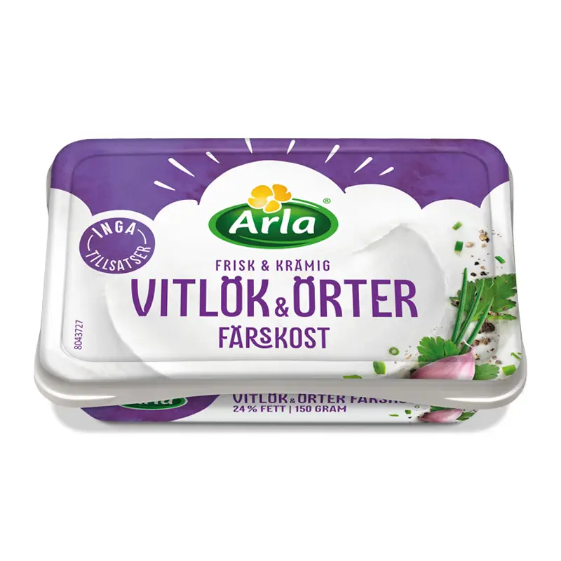 Färskost Vitlök & Örter 24% 12 x 150 g från Arla | #63875 | Ost