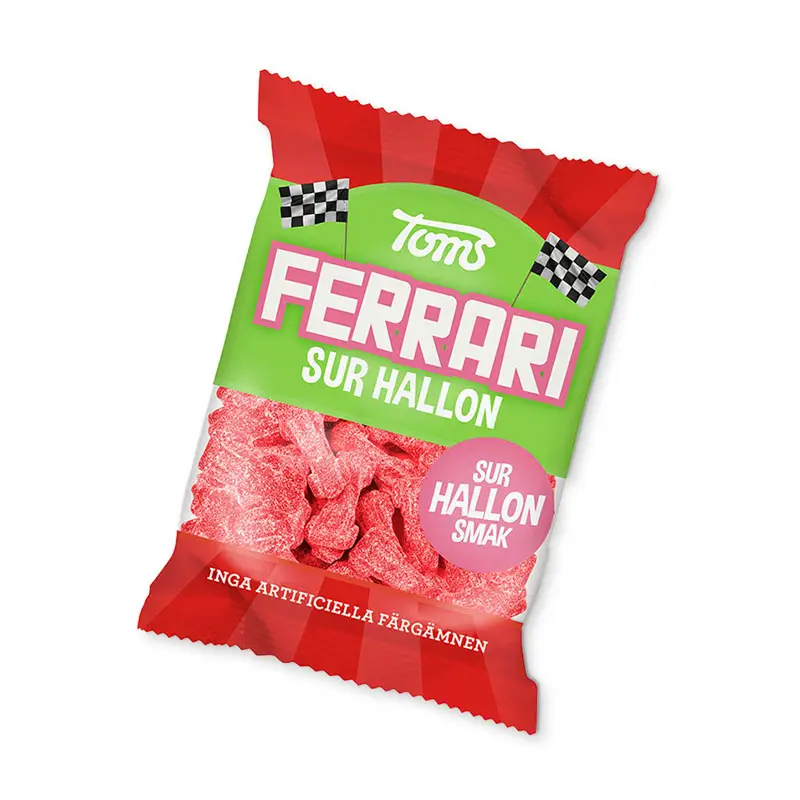 Ferrari Sur Hallon 30 x 120 g från Toms | #641400 | Godis
