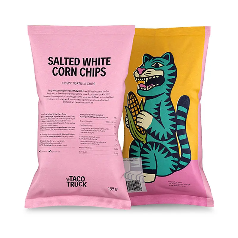 Salted White corn chips 185g 10 x 185 g från El Taco Truck | #996134 | Chips