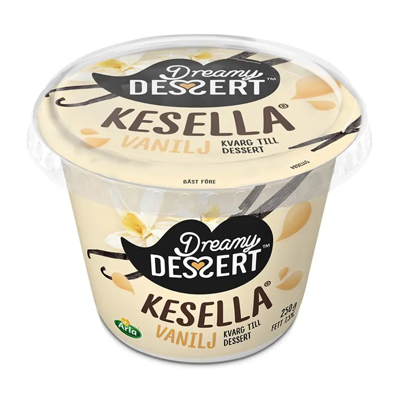 Kesella Dessertkvarg Vanilj 7,5% 6 x 250 g från Arla | #433160 | Kvarg