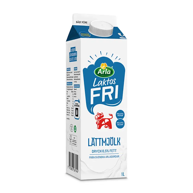 Lättmjölkdryck Laktosfri 0,5% 6 x 1 l från Arla | #8431 | Mjölk