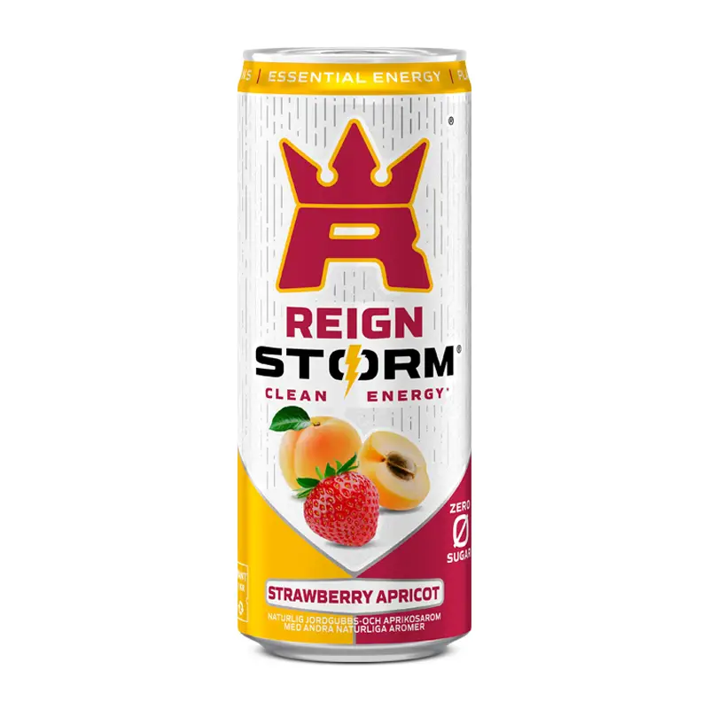 Storm Energy Strawberry Apricot 12 x 35.5 cl från Reign | #645356 | Energidrycker