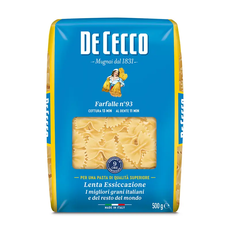 Farfalle 24 x 500 g från De Cecco | #020407 | Pasta & Nudlar