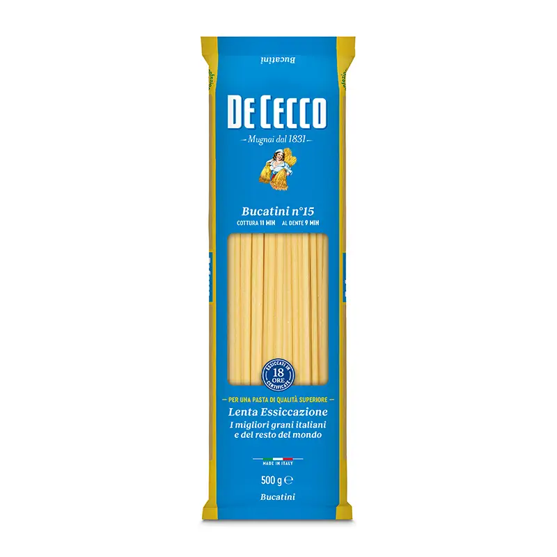 Bucatini 24 x 500 g från De Cecco | #020405 | Pasta & Nudlar
