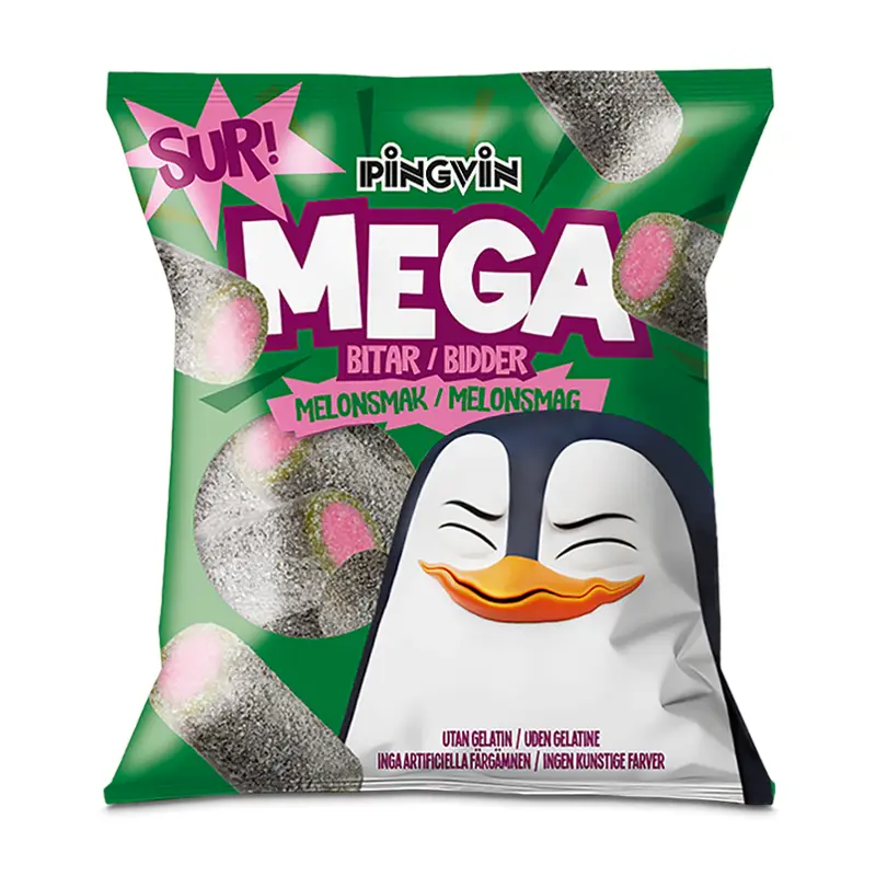 Megabitar Sur Melon 30 x 115 g från Toms | #651100 | Godis