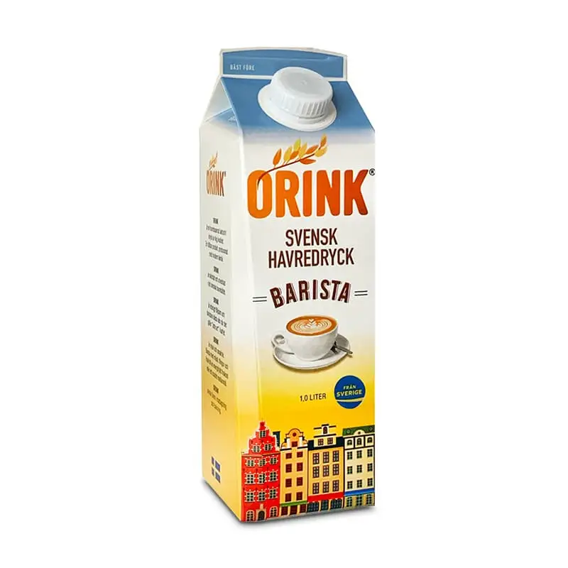 Svensk Havredryck Barista 10 x 1 l från Orink | #8017 | Växtbaserad mjölkdryck