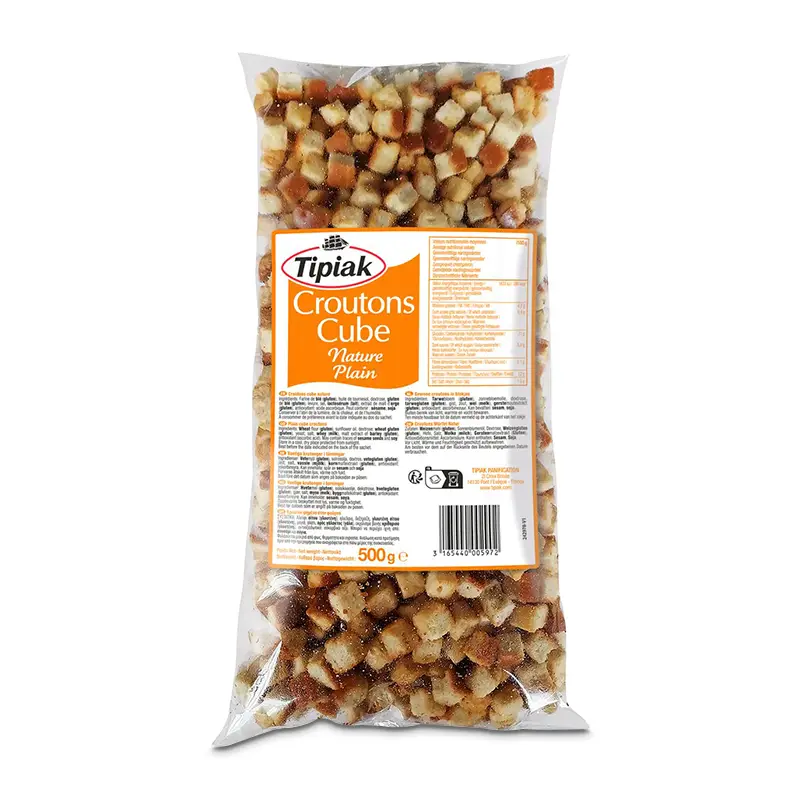 Krutonger Naturell 10 x 500 g från Tipiak | #277457 | Ströbröd & Krutonger