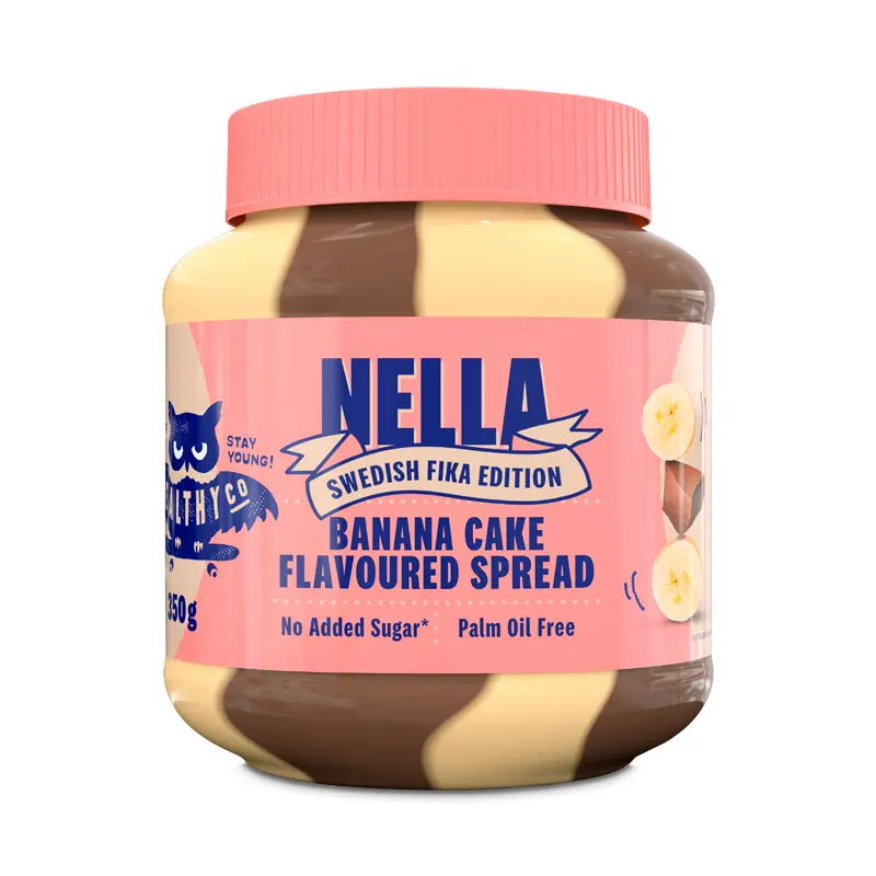 Nella Banana Cake 12 x 350 g från Healthy CO | #4154 | Nötsmör & Spreads