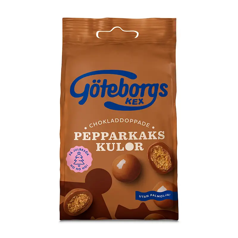 Pepparkakskulor Mjölkhoklad 16 x 120 g från Göteborgs Kex | #5460100572 | Choklad