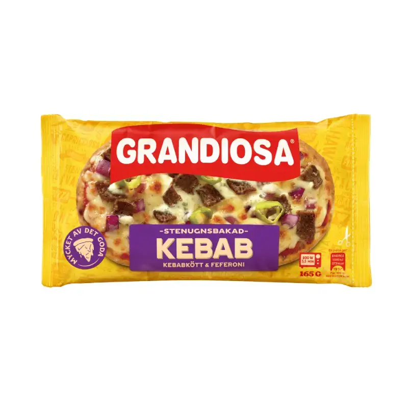 Minipizza Kebab 24 x 165 g från Grandiosa | #454007765 | Pizza