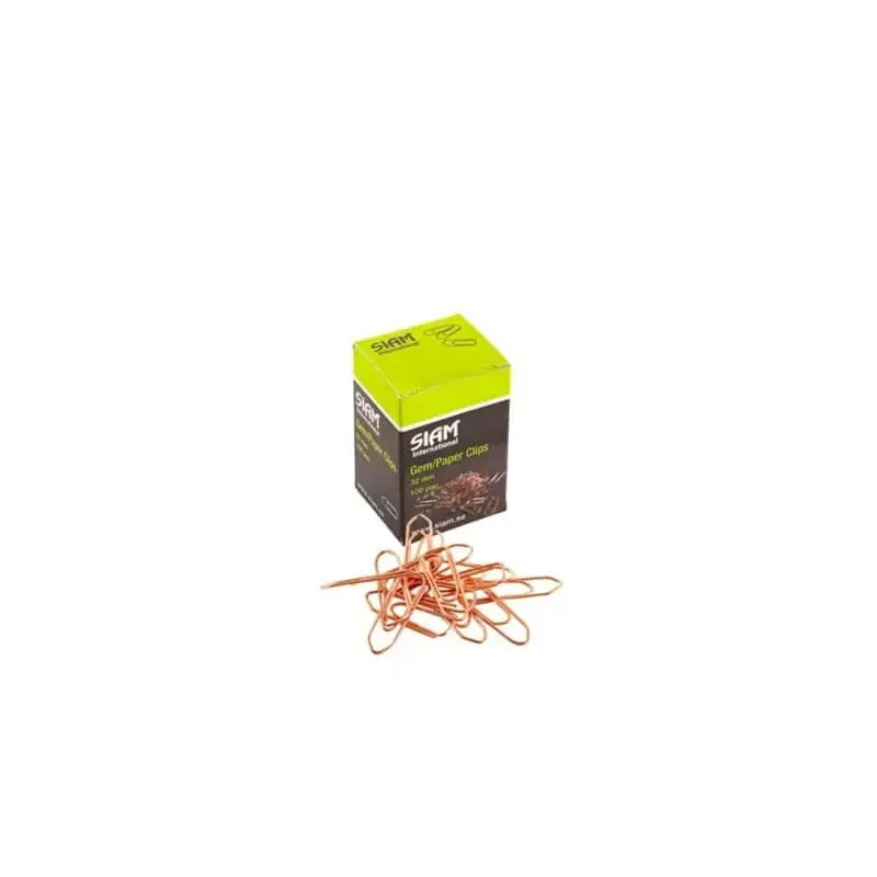 Gem Kopparfärgade 32mm Nickelfria 100 st från Kontor | #67201005 | Kontorstillbehör