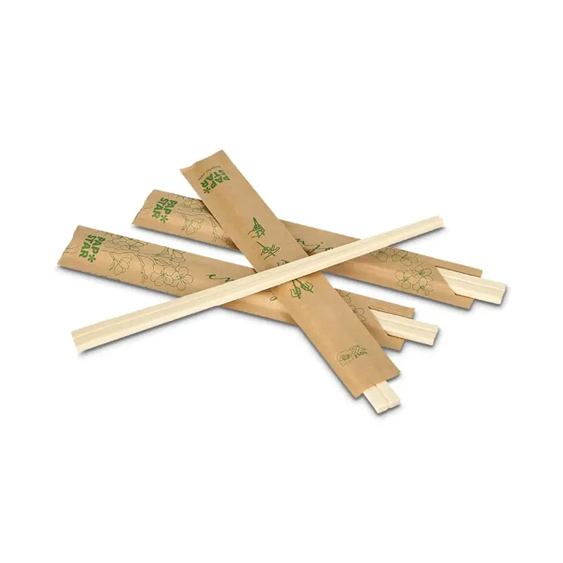 Ätpinnar Singelförpackad 21cm 10 x 100 st från Papstar | #89501 | Engångsartiklar