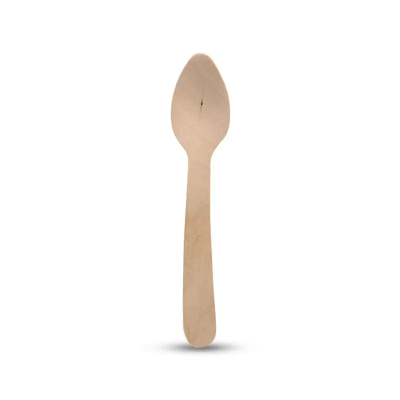 Kaffesked Trä 11cm 4 x 250 st från Papstar | #89893 | Engångsartiklar