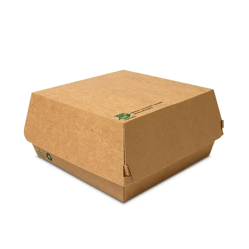 Hamburgerbox Extra Stor 9 x 25 st från Papstar | #87248 | Matboxar & Lock