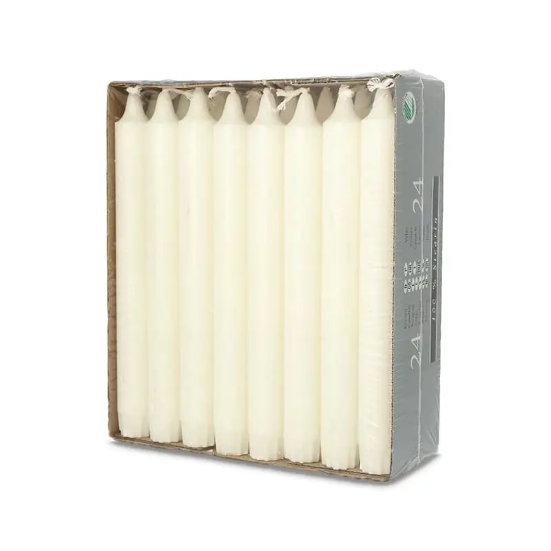 Kronljus Ø2,2cmx20cm 100% Stearin 5 x 24 st från Papstar | #49122 | Ljus